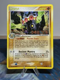 Claydol 5/107 EX Deoxys Reverse Holo Foil Stamped Rare Pokemon Card LP MP - Image 1