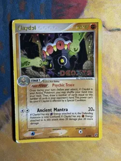 Claydol 5/107 EX Deoxys Reverse Holo Foil Stamped Rare Pokemon Card LP MP - Image 2