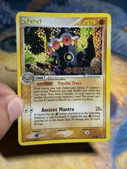 Claydol 5/107 EX Deoxys Reverse Holo Foil Stamped Rare Pokemon Card LP MP - Image 3