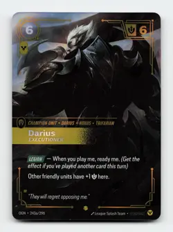 Darius (Executioner) 243a/298 Riftbound Origins League of legends Card - Image 1