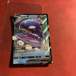 Kyogre V - 037/159 - Pokemon Crown Zenith Sword & Shield Ultra Rare Card NM - Image 1
