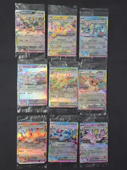 Prismatic Evolutions Surprise Box Sealed Stamped EX Promo Cards Complete Set 9/9 - Image 1