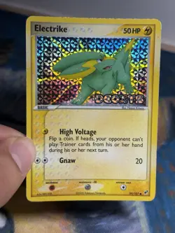 Electrike 59/107 EX Deoxys Reverse Holo 2005 Pokemon TCG Card Stamped - Image 3