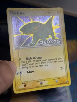 Electrike 59/107 EX Deoxys Reverse Holo 2005 Pokemon TCG Card Stamped - Image 4