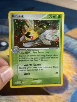 Ninjask EX Deoxys 13/107 Holo Rare Pokemon Card MP - Image 3