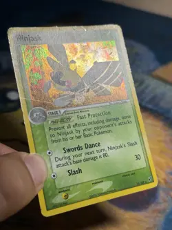 Ninjask EX Deoxys 13/107 Holo Rare Pokemon Card MP - Image 4