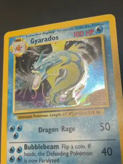 Gyarados/102 Holo Rare Unlimited Card WOTC Pokemon Base Set - Image 2