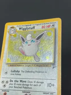 Wigglytuff 19/130 Holo Rare SWIRL WotC Card Pokemon Base Set 2 - Image 3