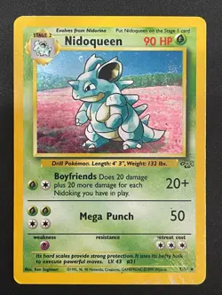 Nidoqueen 7/64 Holo Rare Unlimited Card WotC Pokemon Jungle - Image 1
