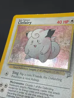 Clefairy 6/130 Holo Rare WotC Card Pokemon Base Set 2 - Image 3