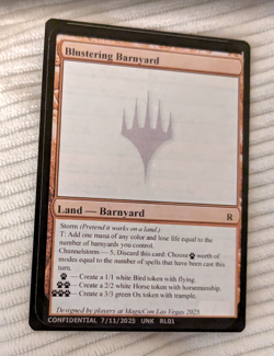 "Blustering Barnyard" Magic: the Gathering Unknown Event MagicCon card - Image 1