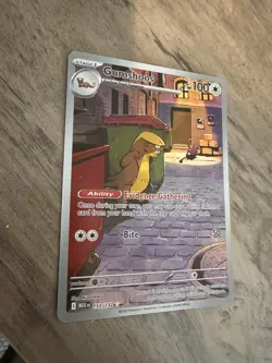 Gumshoos Illustration Rare 153/132 Mega Evolution Pokemon TCG Near Mint Card NM - Image 2