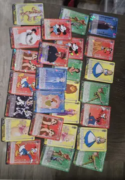 Japanese Disney 100 Weiss Schwarz Bulk Lot of 26 Cards (All Uncommon Holos) - Image 1