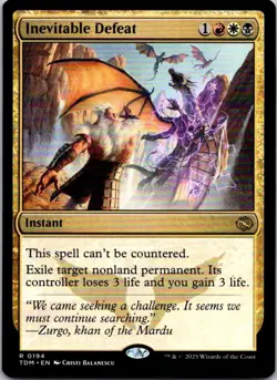 Magic the Gathering Inevitable Defeat Tarkir: Dragonstorm MTG Free Shipping! - Image 1