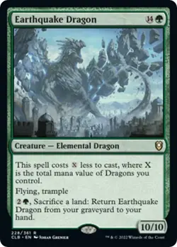 Earthquake Dragon - Commander Legends: BFBG-(Foil)(NM) - Image 1
