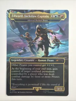 Edward, Jackdaw Captain - Admiral Beckett Brass (Rainbow Foil) Secret Lair Drop - Image 1