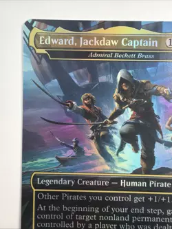 Edward, Jackdaw Captain - Admiral Beckett Brass (Rainbow Foil) Secret Lair Drop - Image 2