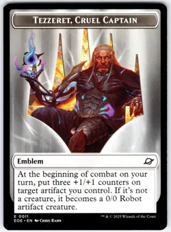 Tezzeret, Cruel Captain TOKEN - Edge of Eternities - MTG Magic the Gathering - Image 1