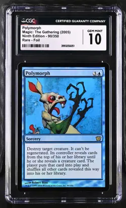 POLYMORPH 9th Edition Foil Rare CGC 10 MTG [Nostalgium] - Image 1