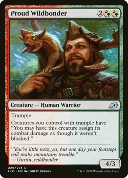 1x Proud Wildbonder - NM MTG - Ikoria: Lair of Behemoths - Image 1
