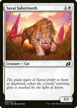 1x Savai Sabertooth - NM MTG - Ikoria: Lair of Behemoths - Image 1