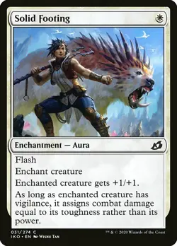 1x Solid Footing - NM MTG - Ikoria: Lair of Behemoths - Image 1