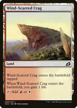 1x Wind-Scarred Crag - NM MTG - Ikoria: Lair of Behemoths - Image 1