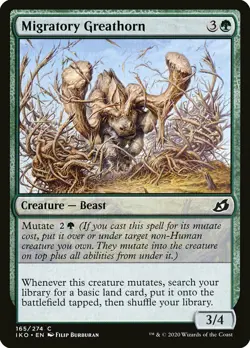 1x Migratory Greathorn - NM English MTG - Ikoria - Image 1