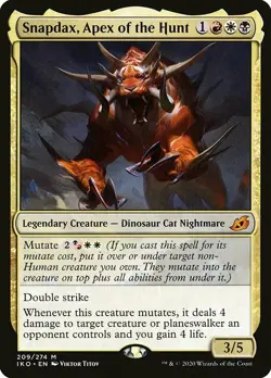 1x Snapdax, Apex of The Hunt - NM MTG - Ikoria: Lair of Behemoths - Image 1