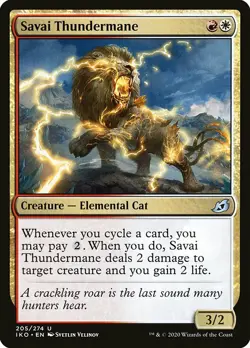 1x Savai Thundermane - NM MTG - Ikoria: Lair of Behemoths - Image 1