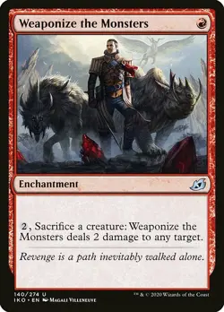 1x Weaponize the Monsters - NM MTG - Ikoria: Lair of Behemoths - Image 1