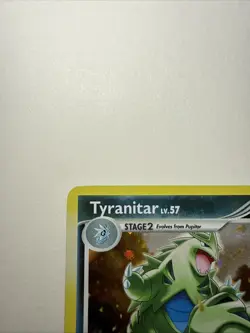 Pokemon Tyranitar Diamond & Pearl Mysterious Treasures Holo 17/123 NM Rare SWIRL - Image 2