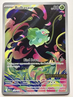 Pokemon Bulbasaur 133/132 Mega Evolution Stamped NM - Image 1