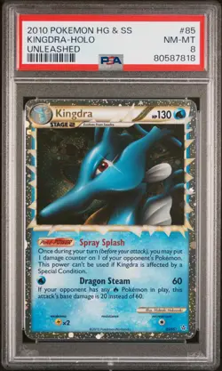 2010 POKEMON HEARTGOLD KINGDRA PRIME #85 ULTRA RARE PSA 8 NM-MINT #80587818 - Image 1