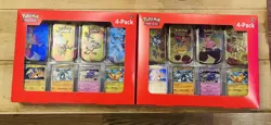 Pokemon TCG Scarlet & Violet 151 Mini Tin 4-Pack Lot 2 Sam’s Club Sealed - Image 1