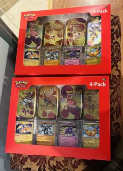 Pokemon TCG Scarlet & Violet 151 Mini Tin 4-Pack Lot 2 Sam’s Club Sealed - Image 2