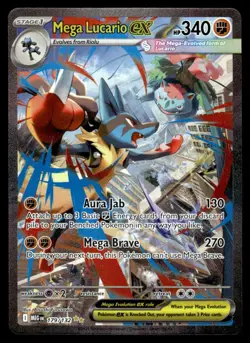 2025 Pokemon Mega Evolution 179/132 Mega Lucario ex Near Mint - Image 1