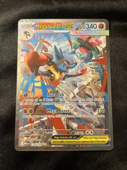 Pokemon Mega Lucario EX 179/132 SIR - Clean ?? Copy ! Pack Fresh ! - Image 1