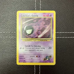 Pokemon TCG - Sabrina's Gastly - 93/132 - Gym Heroes - MP/LP Common (2000) - Image 1