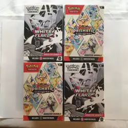 Pokemon Scarlet & Violet Booster Bundle Lot Prismatic Evolutions White Flare - Image 1
