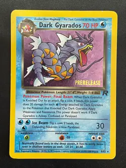 Dark Gyarados 8/82 Holo Rare Prerelease WotC Promo Pokemon Team Rocket - Image 1