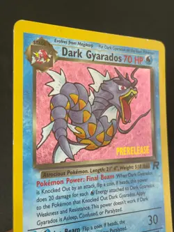 Dark Gyarados 8/82 Holo Rare Prerelease WotC Promo Pokemon Team Rocket - Image 2