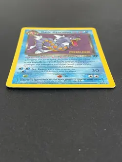 Dark Gyarados 8/82 Holo Rare Prerelease WotC Promo Pokemon Team Rocket - Image 3