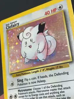 Clefairy 5/102 Holo Rare Unlimited WOTC Pokemon Base Set - Image 2