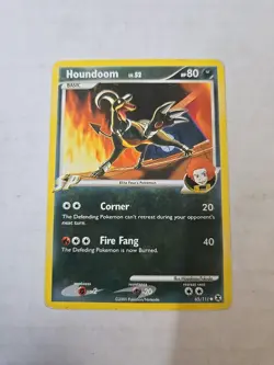 Pokemon TCG Houndoom E4 65/111 Rising Rivals Normal Heavy Play - Image 1