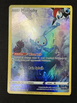 Manaphy GG06/GG70 NM Crown Zenith: Galarian Gallery Ultra Rare Holo Pokemon TCG - Image 1
