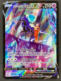 Pokemon Shadow Rider Calyrex V TG17/TG30 ASR Astral Radiance Trainer Gallery NM - Image 1