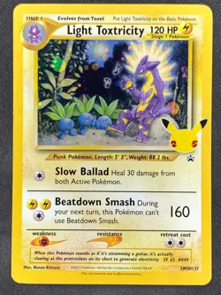 Pokemon Light Toxtricity SWSH137 SWSH Black Star Promo LP/NM - Image 1