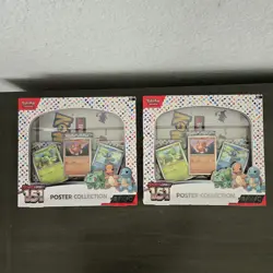 Pokemon TCG Scarlet & Violet 151 Poster Collection Box Lot of 2 NEW Sealed - Image 1