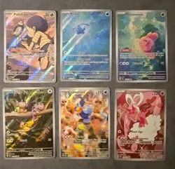 Pokemon TCG Lot Of 6 Illustration Rare All Mint Aipom Poltchageist Enamorus ++ - Image 1